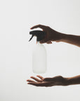 White Glass Spray Bottle