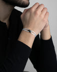 Carbon Regent Cord Bracelet