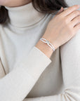 Silver Soho Cord Bracelet