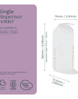 White Single Bottle Holder