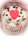 With Love - Crystal Infused Scented Candle