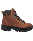 Women's 6" Work Hiker Brown Leather Boot-4