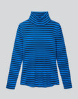 Striped Cotton Roll Neck
