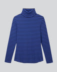 Striped Cotton Roll Neck