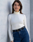 Roll Neck Micro Modal Top