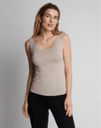 Sleeveless Micro Modal Vest Top