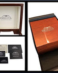 B-17 Tribute - Stainless Steel, Brush Finish, Black Dial, Brown Leather Band with Stitching