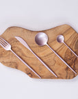 16 Piece Matte Pink Finish Cutlery Set | Avie
