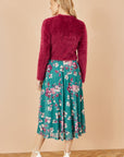 Yumi Burgundy Eyelash Knit Bolero