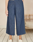 Yumi Blue Chambray Denim Culottes