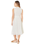 Yumi White Flower Broderie Anglaise Cotton Shirt Dress