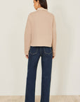 Yumi Beige Canvas Jacket With Patch Pockets