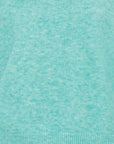 Yumi Sea Green Knitted Balloon Sleeve Jumper