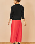 Yumi Black Relaxed Knitted Jumper With Sequin Detail