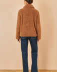 Yumi Brown Short Teddy Bear Jacket
