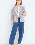 Yumi Green Reversible Cotton Quilted Jacket