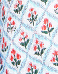 Yumi Blue Palm Reversible Cotton Quilted Jacket