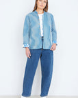 Yumi Blue Jungle Reversible Cotton Quilted Jacket