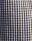 Yumi Black Gingham Frill Collar Jacket