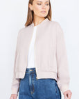 Yumi Stone Relaxed Lightweight Bomber Jacket