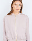 Yumi Stone Relaxed Lightweight Bomber Jacket