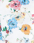 Yumi White Floral Embroidery Reversible Cotton Jacket
