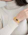 Carbon Regent Cord Bracelet