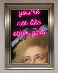 Luxury Youre Not Like Other Girls Framed Wall Art, stylish modern empowering decor, best-selling home accent by Zestio at brixbailey.com