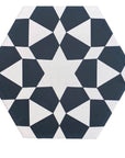 Luxury Zeena porcelain patterned tiles, black beige Moroccan zellige mosaic design, premium anti-slip indoor outdoor by Maria Starling Design at brixbailey.com
