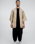 Oversized Kimono Gown with Belt in Fluid Cupro