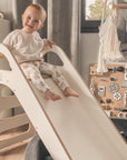 Wooden Indoor Scandi Slide for Children 87x46cm