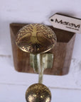 Zerika Antique Gold Coat Hooks Set of 2