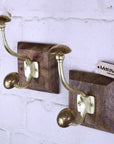 Zerika Antique Gold Coat Hooks Set of 2