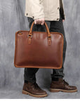 The Hemming Leather Laptop Bag | Vintage Leather Briefcase