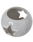 White Ceramic Star Tealight Holder