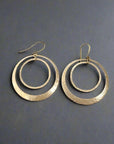 Brass Hoops - Bohemian Artisan Earrings | Handmade by Blackbird & Sage