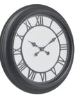 Vintage Wall Clock in Matte Black