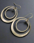 Brass Hoops - Bohemian Artisan Earrings | Handmade by Blackbird & Sage