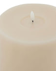 Elegant Melt Effect Taupe LED Wax Candle | Luxe Collection