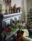 Fragrant Single Snow Pine Spray | Fresh Winter Scent