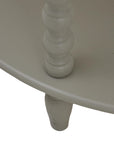 Three Tier Half Moon Table Soft Grey