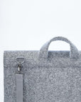 Grey Minimalist Laptop Briefcase