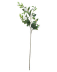 Cream artificial gardenia stem with green accents, 90cm tall, realistic petals for elegant floral arrangements by sostter at brixbailey.com