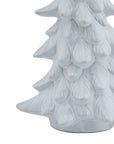 White Snowy Resin Fir Tree Decoration