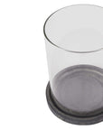 Elegant Amalfi Grey Hurricane Lantern | Large Statement Piece