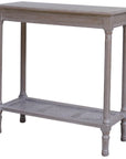 Soft Grey Rattan Console Table for Hallways
