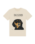 Mischievous Black & Tan Hot Dog Kids' T-Shirt – Small Pup, Big Attitude!
