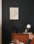 Luxury bird embroidery wall hanging, natural decor for nursery or bedroom, stylish Nobodinoz landscape collection by Ella James at brixbailey.com