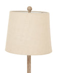 Elegant Chiaro Candlestick Lamp | Linen Shade Table Light