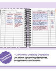 Academic Undated Spiral Journal